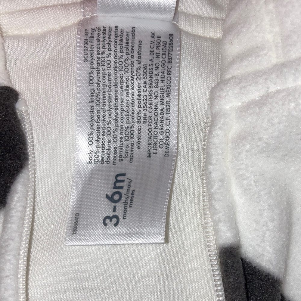 #67. 🆕 NWT - Carter's Black and White Cow Outfit/Costume - Picture 3 of 8